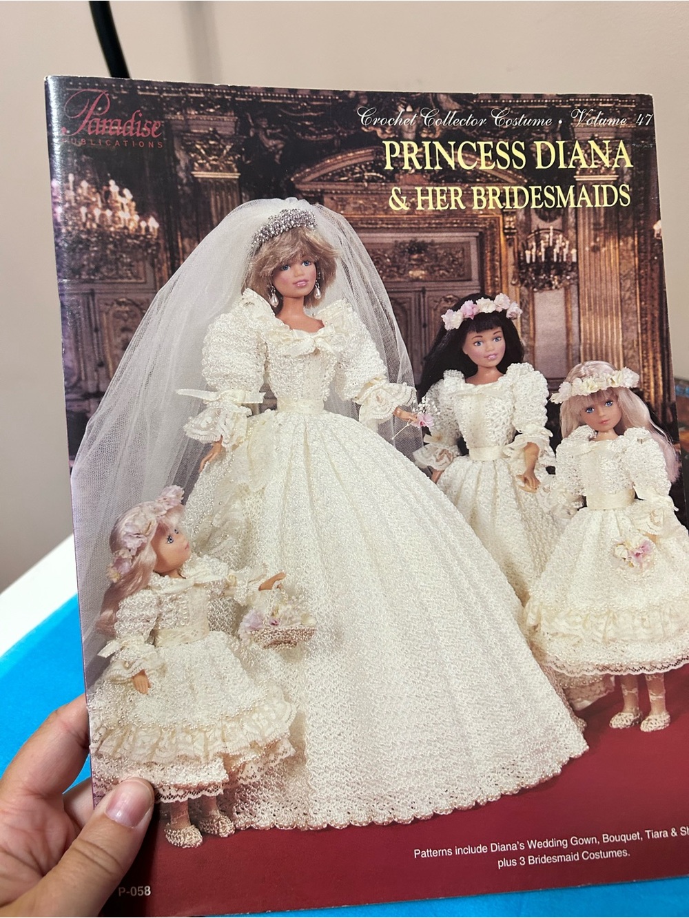 4/$100 Princess Diana Bridal Doll Crochet Pattern Booklet - Ivory Wedding Gown - Picture 1 of 3
